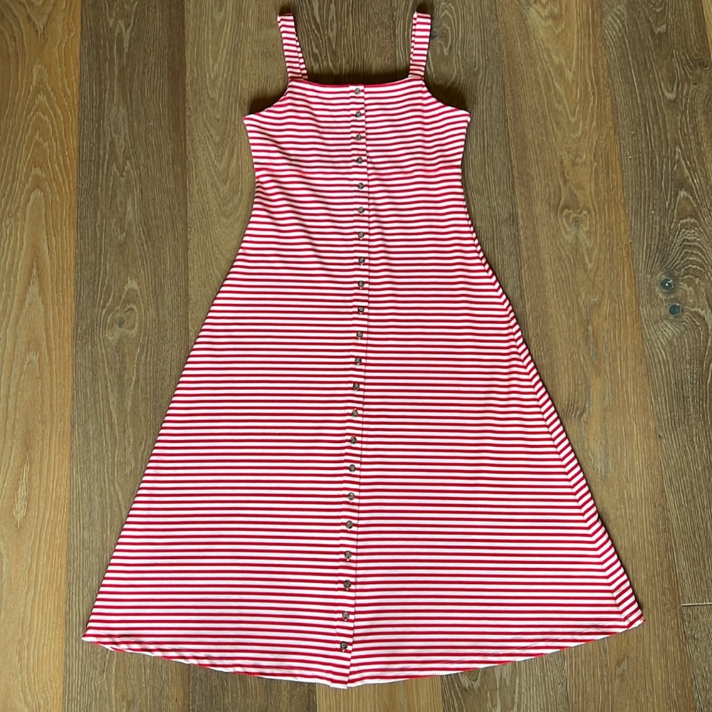 Cremieux Striped Tank Midi Dress - Picture 1 of 11